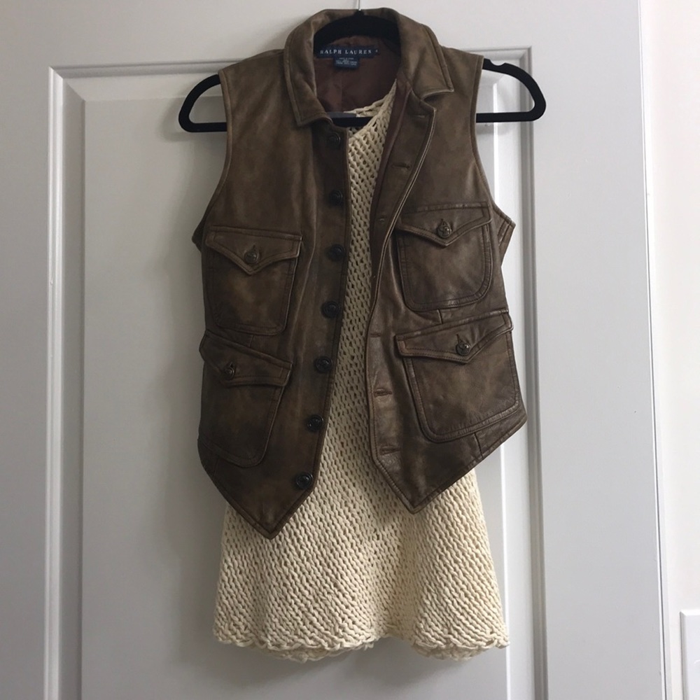 Ralph Lauren Leather Vest